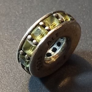 Pandora Sterling Silver Peridot Bracelet Charm